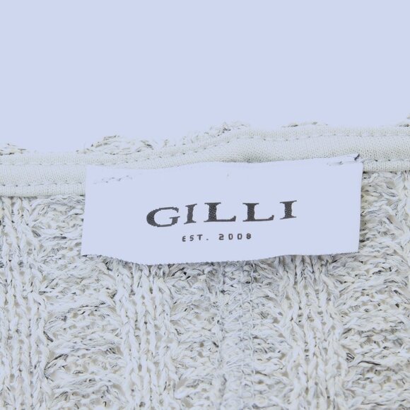 Gilli Oversized Scoop Neck Knit Sweater Gray Women Size L - Picture 5 of 8